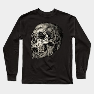 Creepy Skull V4 Long Sleeve T-Shirt